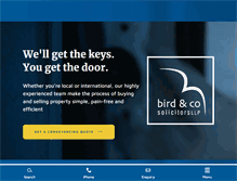 Tablet Screenshot of birdandco.co.uk